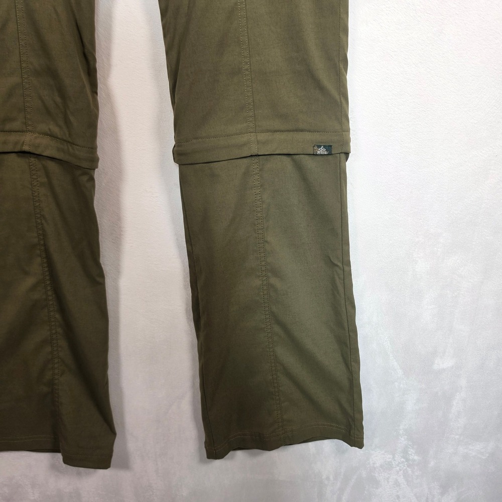 Prana Halle Convertible Pants Womens 8 Green Gorpcore Hiking Utility Athleisure - Picture 13 of 16